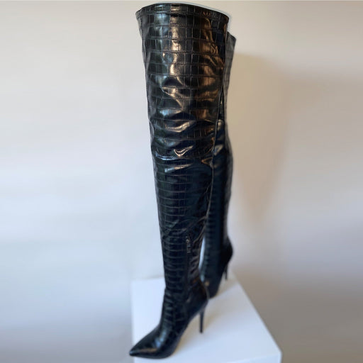 Madame X Thigh High Stiletto Boots - Les Blvdiers